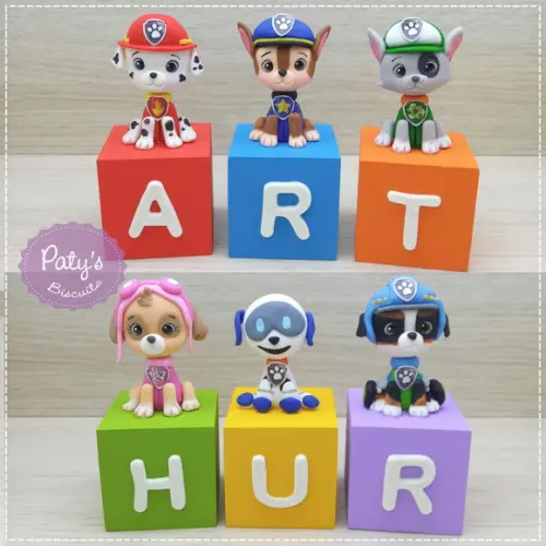 Cubos Decorados Patrulha Canina (valor Unitário)