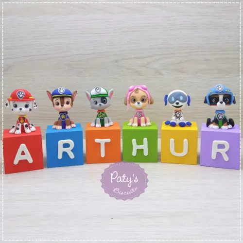 Cubos Decorados Patrulha Canina (valor Unitário)
