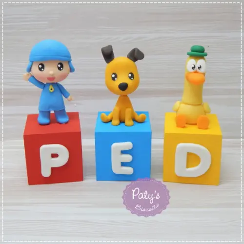 Cubos Decorados Pocoyo (valor Unitário)