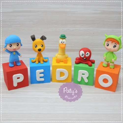 Cubos Decorados Pocoyo (valor Unitário)