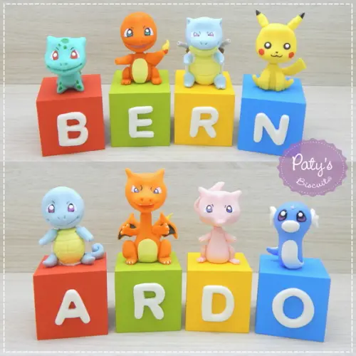 Cubos Decorados Pokémon (valor Unitário)