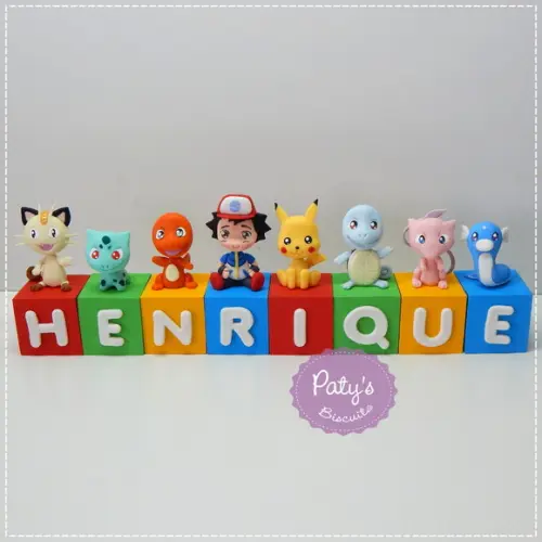 Cubos Decorados Pokémon (valor Unitário)