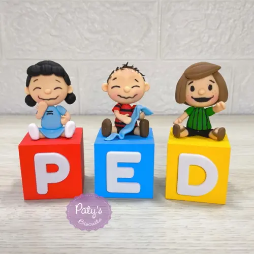 Cubos Decorados Snoopy e Charlie Brown (valor Unitário)