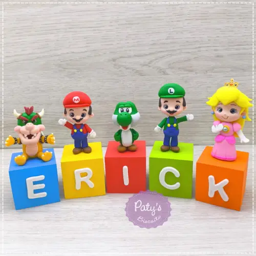 Cubos Decorados Super Mario Bros. (valor Unitário)