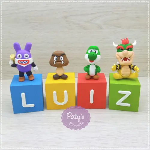 Cubos Decorados Super Mario Bros. (valor Unitário)