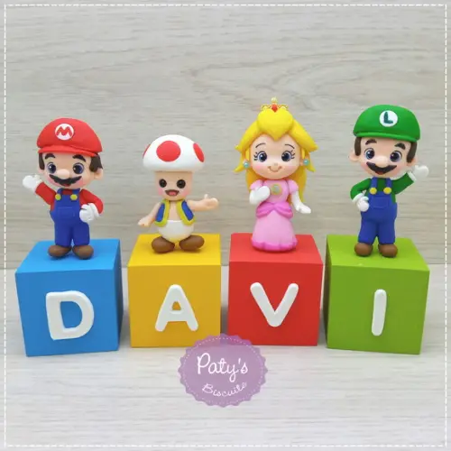 Cubos Decorados Super Mario Bros. (valor Unitário)
