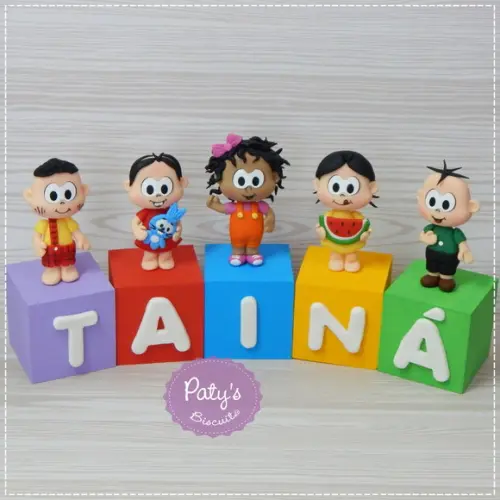 Cubos Decorados Turma da Mônica (valor Unitário)