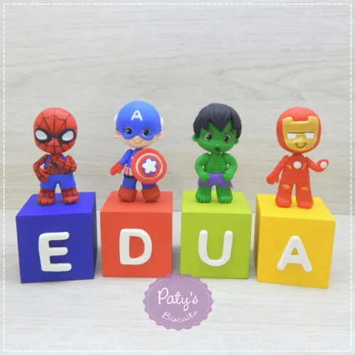 Cubos Decorados Vingadores (valor Unitário)
