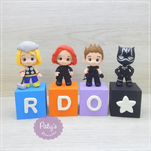 Cubos Decorados Vingadores (valor Unitário)
