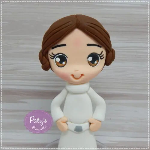 Kit Miniaturas Princesa Leia e Rey 8cm - Star Wars