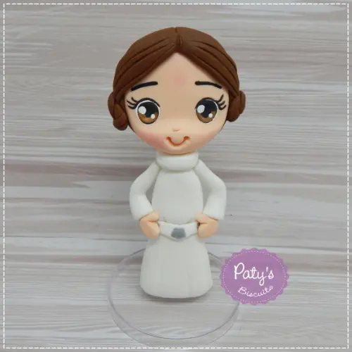 Kit Miniaturas Princesa Leia e Rey 8cm - Star Wars