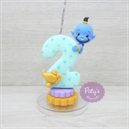 Kit Topo com Vela Aladdin e Jasmine