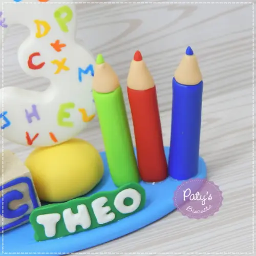 Mini Topo com Vela Abc
