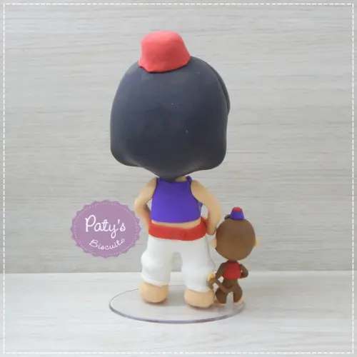 Miniatura / Topo de Bolo Aladdin e Abu (12cm)