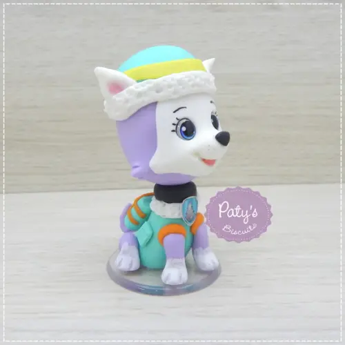 Miniatura / Topo de Bolo Everest 8cm - Patrulha Canina