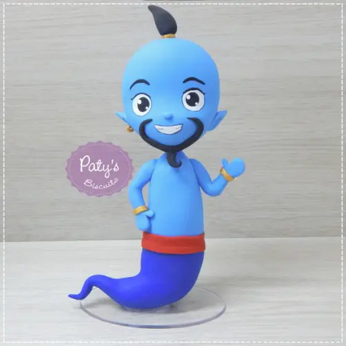 Miniatura / Topo de Bolo Gênio da Lâmpada - Aladdin (12cm)