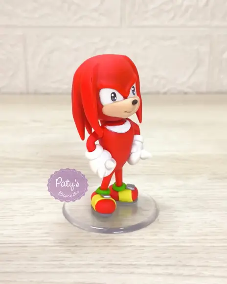 Miniatura / Topo de Bolo Knuckles 8cm - Sonic The Hedgehog