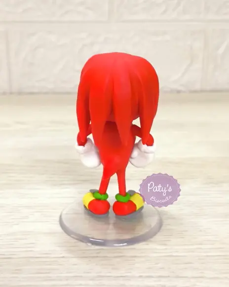 Miniatura / Topo de Bolo Knuckles 8cm - Sonic The Hedgehog