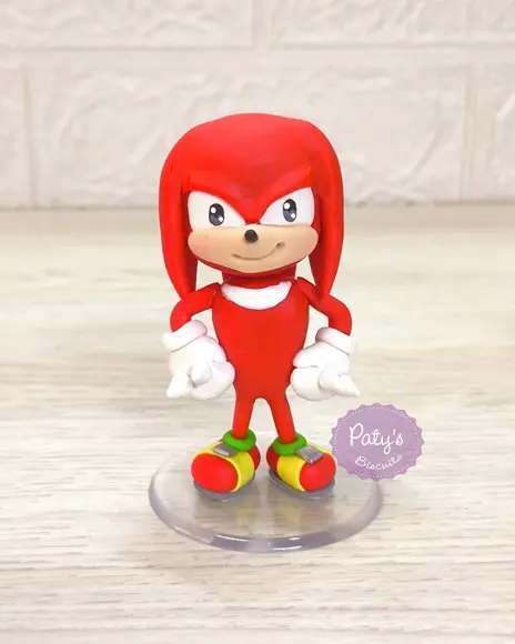 Miniatura / Topo de Bolo Knuckles 8cm - Sonic The Hedgehog