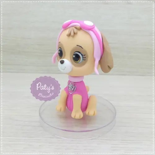 Miniatura / Topo de Bolo Skye 8cm - Patrulha Canina