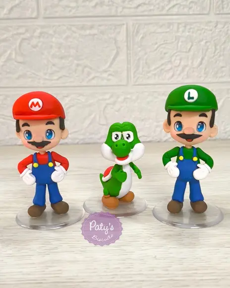 Miniatura / Topo de Bolo Yoshi 7cm - Super Mario Bros.