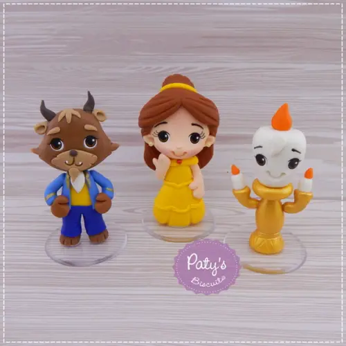 Miniatura a Bela e a Fera 8cm (valor unitário)