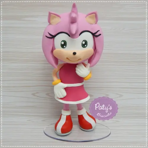 Miniatura Amy Rose 12cm - Sonic The Hedgehog