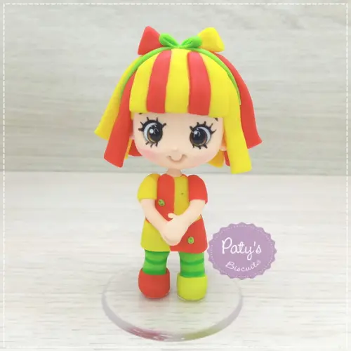 Miniatura Emília 8cm - Sítio do Pica-pau Amarelo