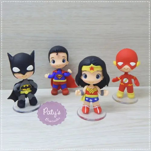 Miniatura Flash 8cm - Liga da Justiça/ Super Heróis