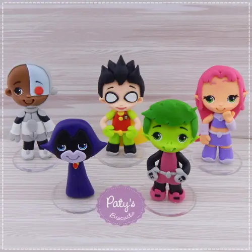 Miniatura Jovens Titãs em Ação 8cm (unitário)