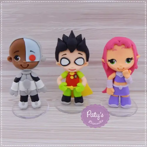 Miniatura Jovens Titãs em Ação 8cm (unitário)