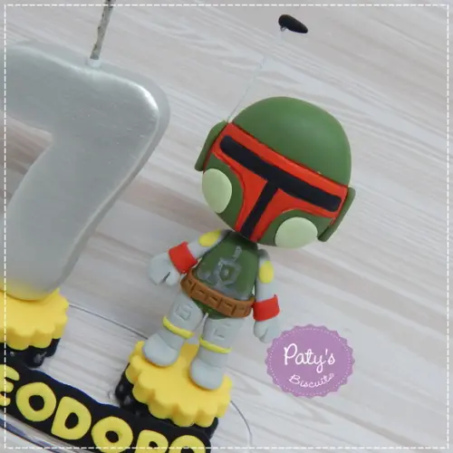 Topinho com Vela Boba Fett - Star Wars