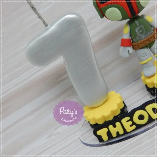 Topinho com Vela Boba Fett - Star Wars