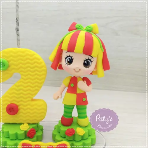Topinho com Vela Emília - Sítio do Pica-Pau Amarelo