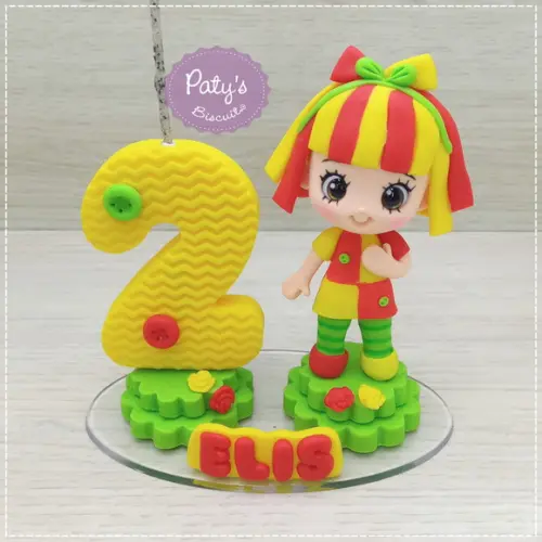 Topinho com Vela Emília - Sítio do Pica-Pau Amarelo
