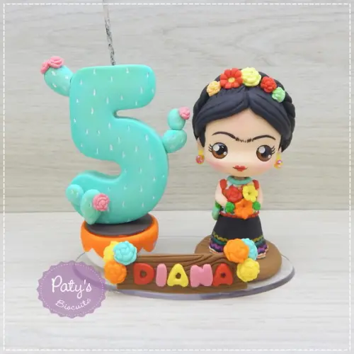 Topinho com Vela Frida Kahlo