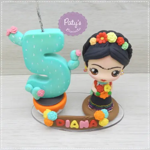 Topinho com Vela Frida Kahlo