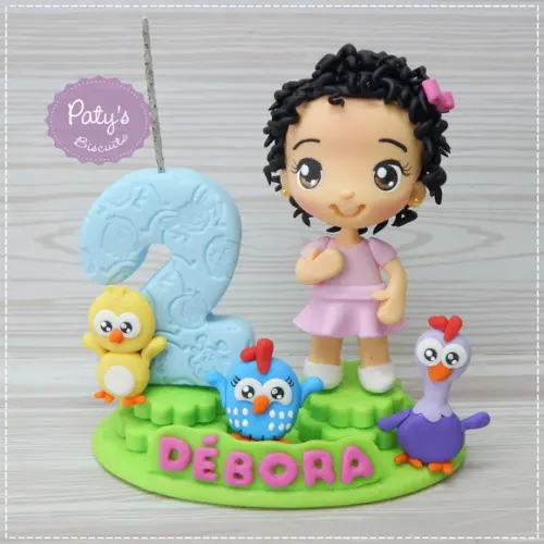 Topinho com Vela Galinha Pintadinha Mini