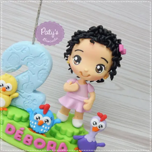 Topinho com Vela Galinha Pintadinha Mini