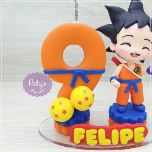 Topinho com Vela Goku - Dragon Ball Z