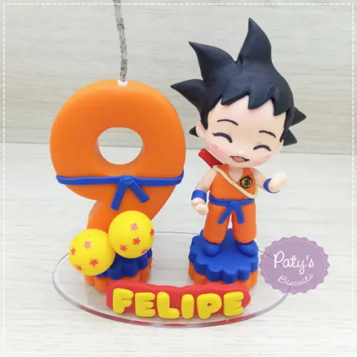 Topinho com Vela Goku - Dragon Ball Z