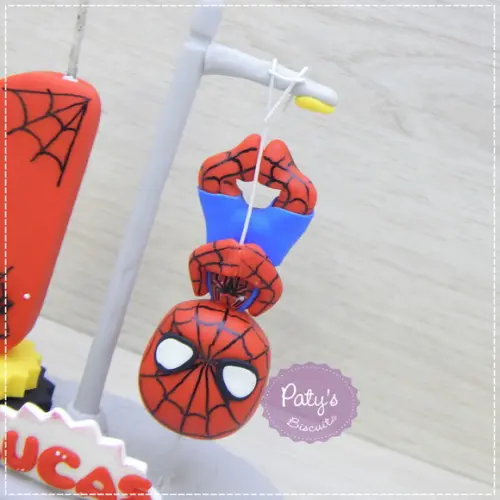 Topinho com Vela Homem-aranha Pendurado