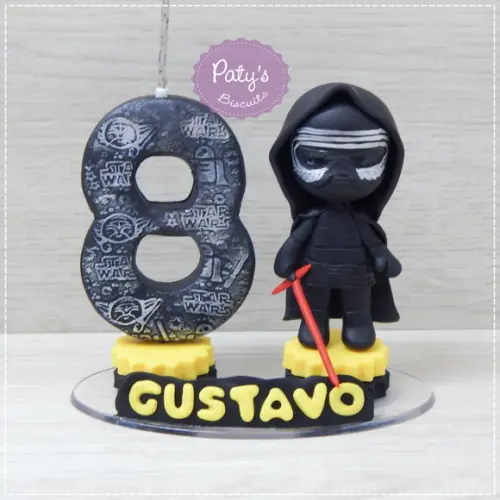Topinho com Vela Kylo Ren - Star Wars