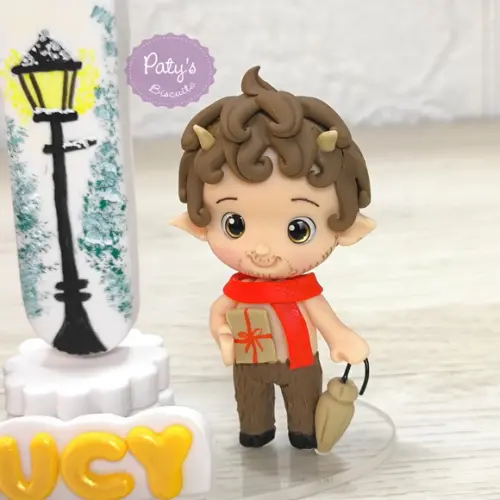 Topinho com Vela Lúcia e Sr. Tumnus - as Crônicas de Nárnia