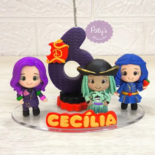 Topinho com Vela Mal, Evie e Uma - Descendentes
