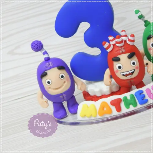 Topinho com Vela Oddbods (mod. 02)