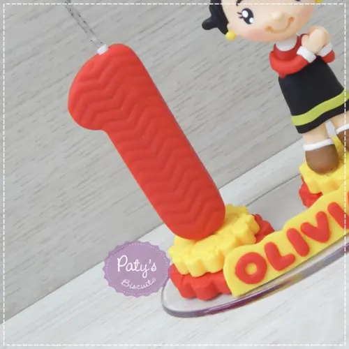Topinho com Vela Olívia Palito - Popeye