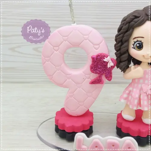 Topinho com Vela Personalizado Barbie