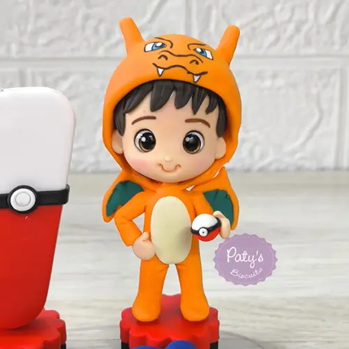 Topinho com Vela Personalizado Pokémon - Charizard