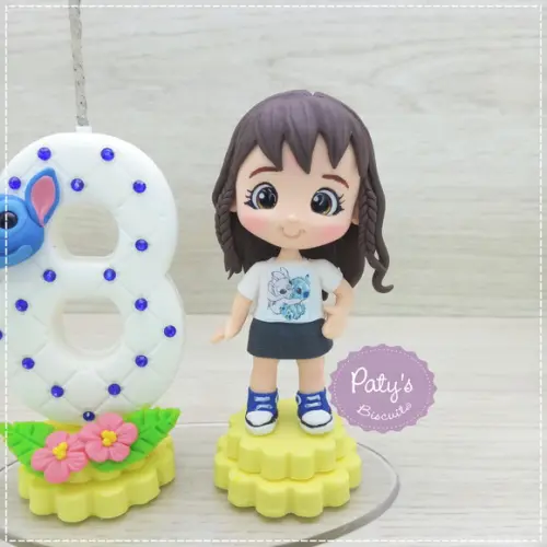 Topinho com Vela Personalizado Stitch - Lilo e Stitch